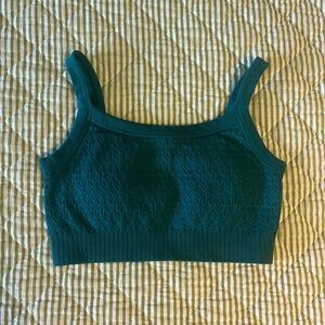 JoyLab Textured Green Sports Bra